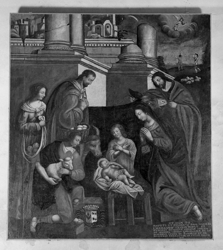 Tableau : Adoration des bergers