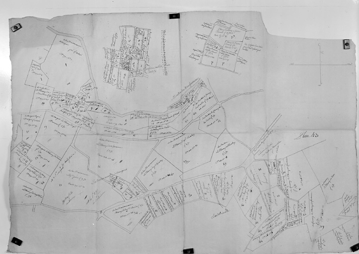'Vaugeois', plan-terrier du collège de La Flèche.
