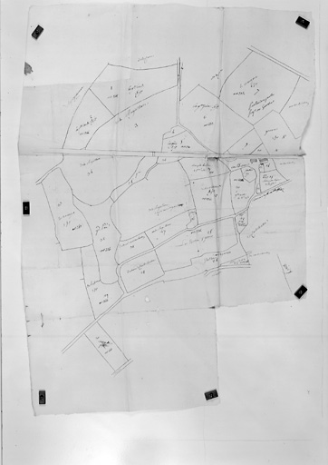 Farcé, plan-terrier du collège de La Flèche.