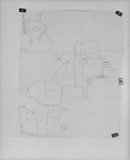 Plan-terrier du collège de La Flèche, La Foucayère.