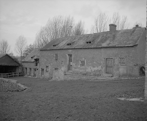 Cutesson. Logement-étable : élévation antérierure.