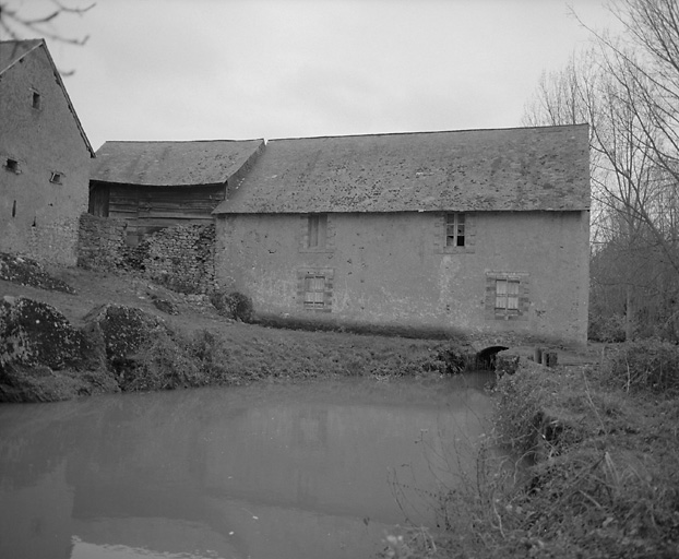 Cutesson. Moulin : élévation postérieure.