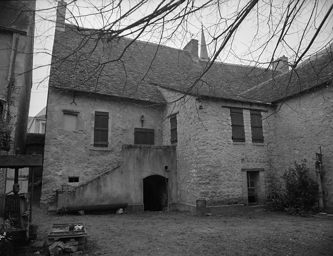 9 rue de l'Epervier. Elévation postérieure (partie gauche).