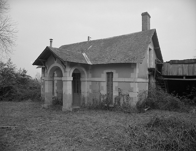 Logement de gardien : élévation antérieure.