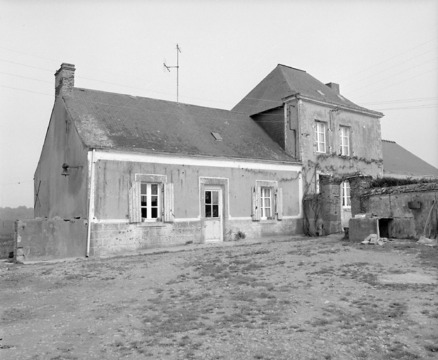 Logis : élévation antérieure, partie gauche.