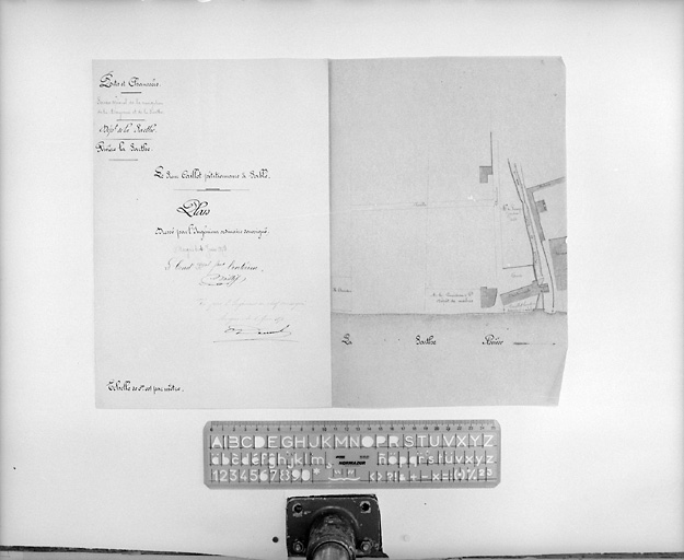 Moulin des Lavanderies, plan-masse.