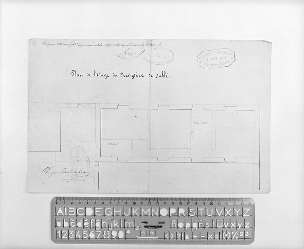 Plan de l'étage-carré.