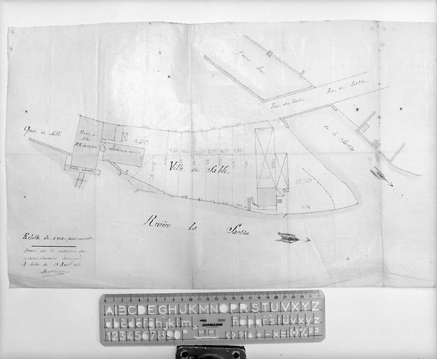 Le Petit-Moulin, plan-masse.