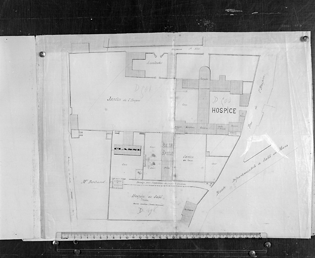 Plan général de l'hôpital.