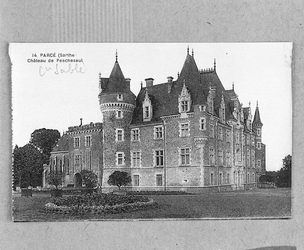 Elévations gauche et postérieure, après remaniement