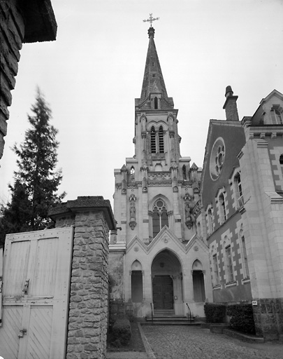 Eglise abbatiale, élévation antérieure.