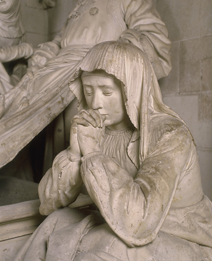 Sainte Madeleine (détail) : visage.