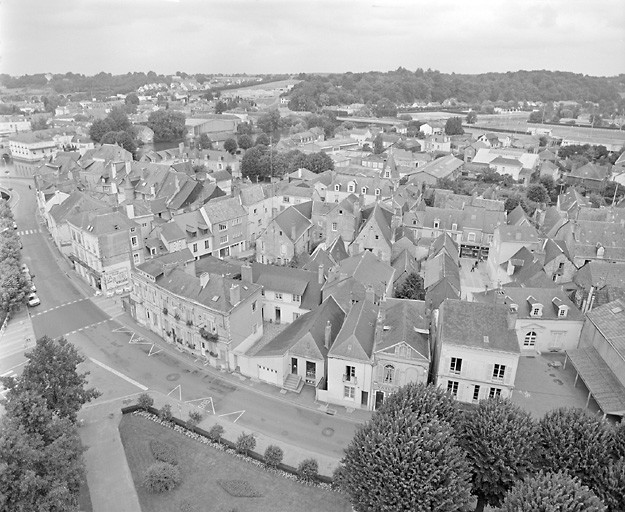 Vue cavalière de la partie ouest de l'Ile.