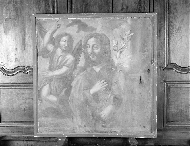 2 tableaux (en pendant) : songe de saint Joseph, Vierge à l'Enfant