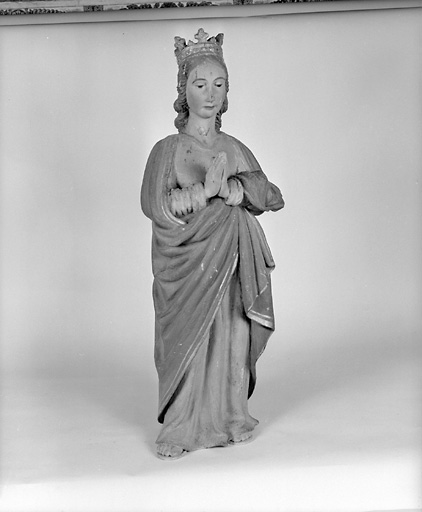 Statue (petite nature) : sainte Marguerite de Hongrie