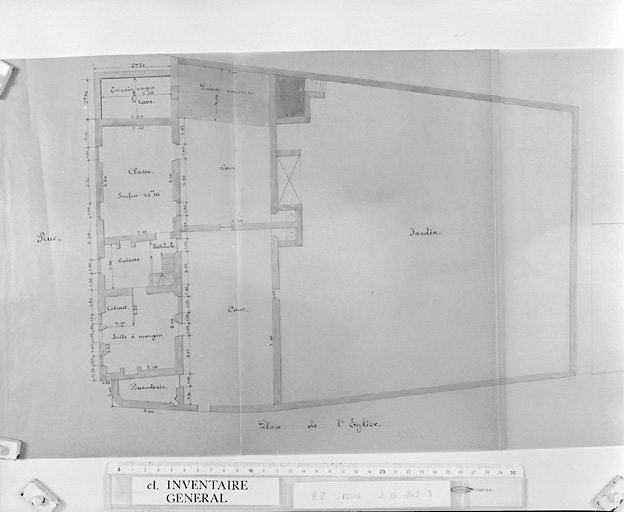 Plan au sol avant remaniement.