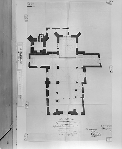 'Projet de reconstruction de l'église paoissiale, Eglise actuelle'.