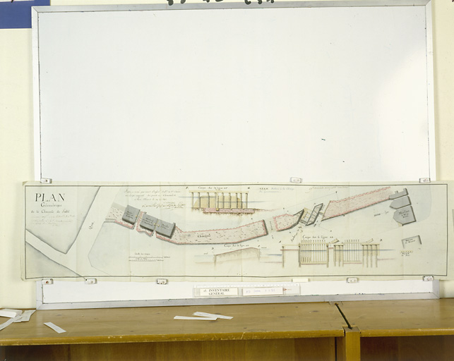 'plan géométrique de la chaussée de Sablé'.