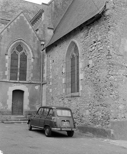 Chapelle sud, élévation ouest.