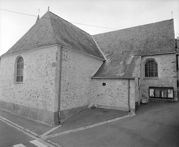 Elévation nord : transept et nef.