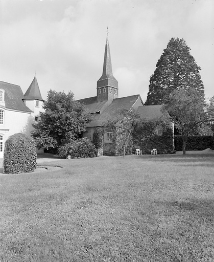 Elévation sud : choeur et sacristie.