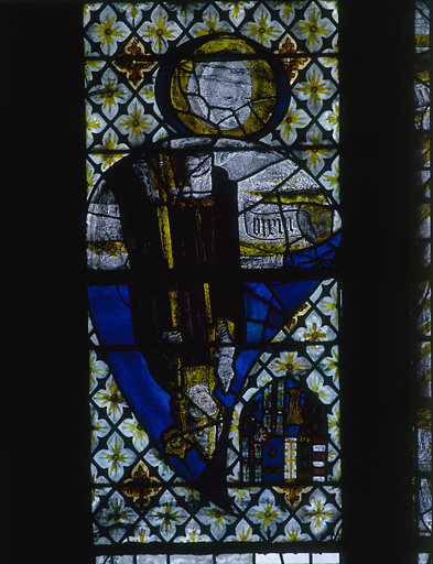 Saint Malo, armes de Jeanne de Laval et lune.