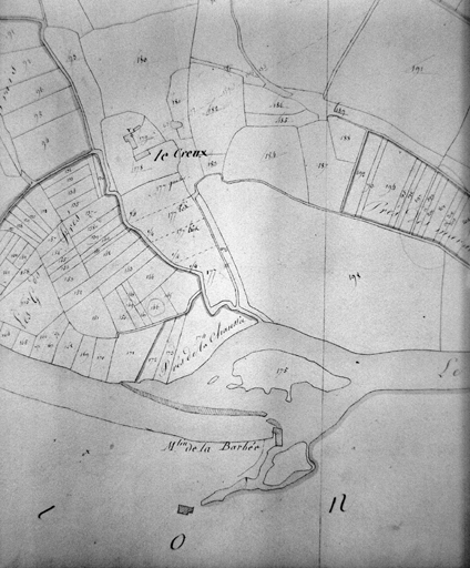 Extrait du plan cadastral de 1824, section C 1, n° 179.