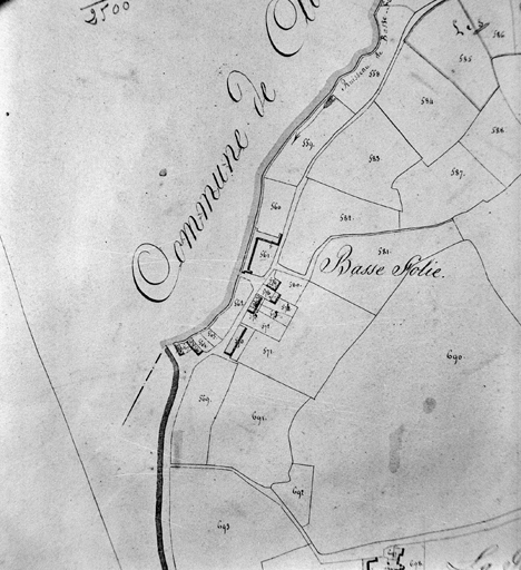 La Basse-Folie, extrait du plan cadastral de 1824, section C 2.
