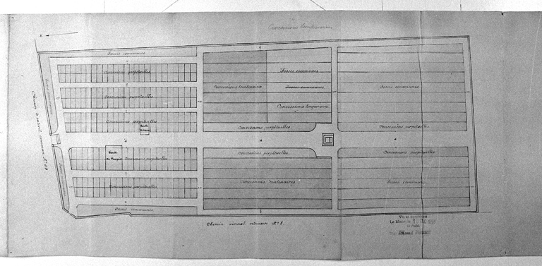 Plan du cimetière.