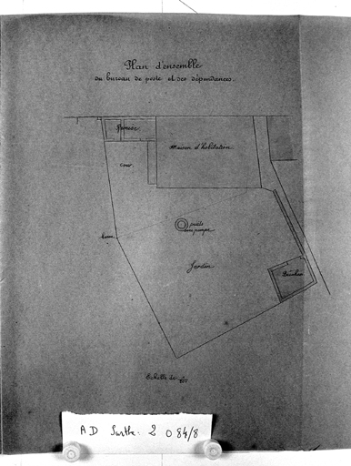 'Plan d'ensemble du bureau de poste et ses dépendances'.