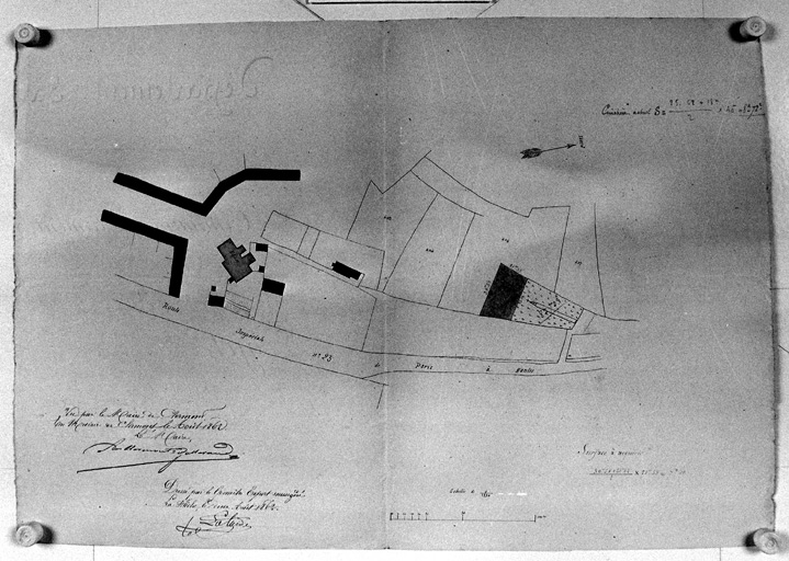 Projet d'agrandissement du cimetière'.