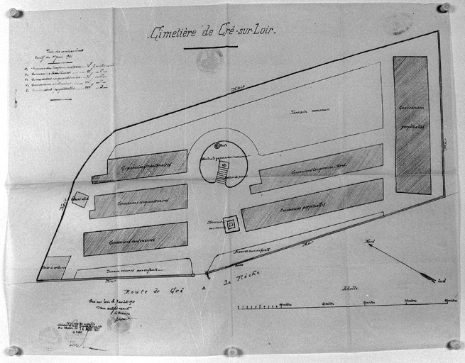 Plan du cimetière.