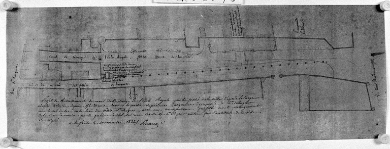 Plan de la rue des Fossés-Saint-Jacques.