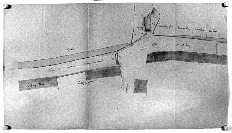 Plan de masse du lavoir.