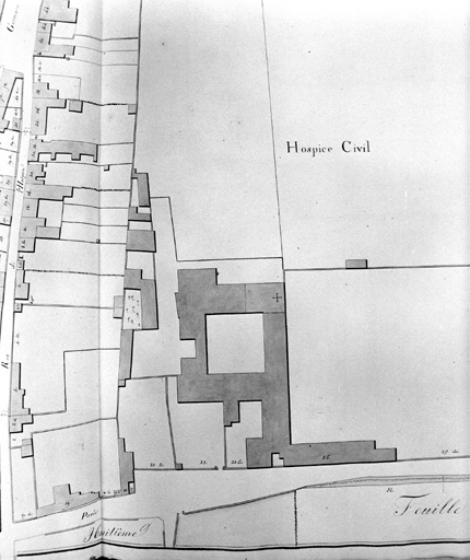 'Plan-voyer de la Ville de La Flèche', détail du plan 9.