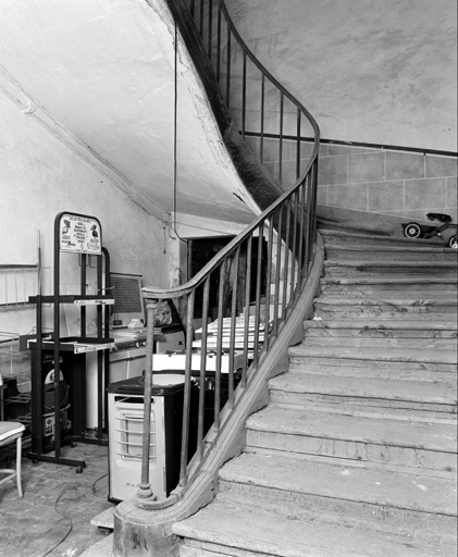 Escalier de la prison dans l'aile orientale.