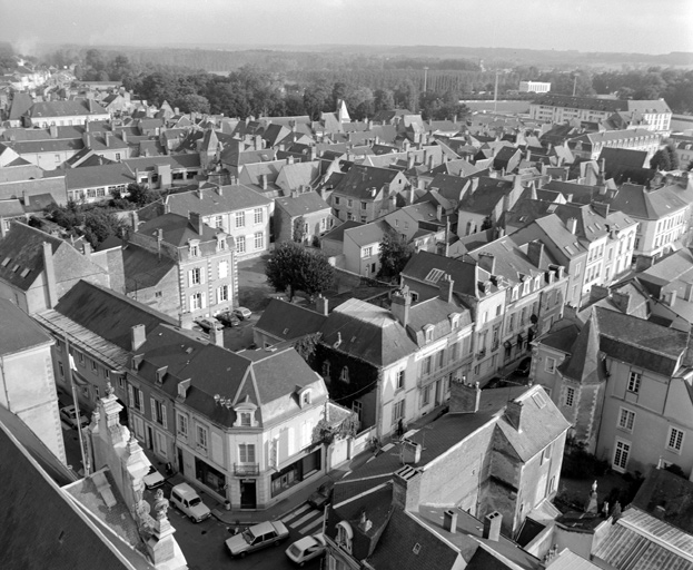 Vue cavalière du quartier de la Grande-Rue.