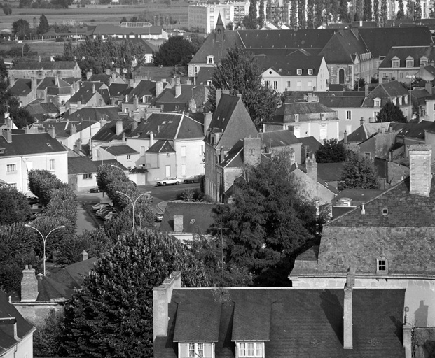 Vue cavalière depuis l'ouest.