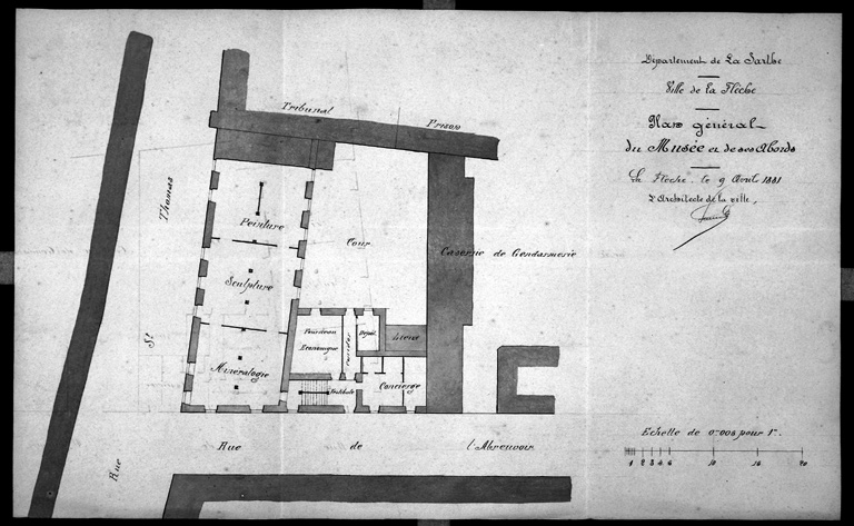 'Plan général du musée et de ses abords'.