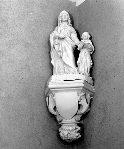 Groupe sculpté : Education de la Vierge