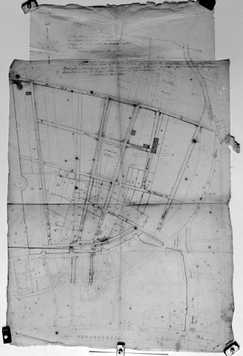 'Plan général de l'emplacement de l'abattoir projeté pour la ville de La Flèche'.