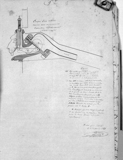 Coupe d'un robinet, projet définitif.