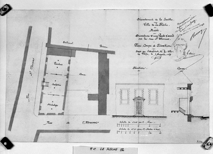 'Ouverture d'une porte d'accès rue St-Thomas'.