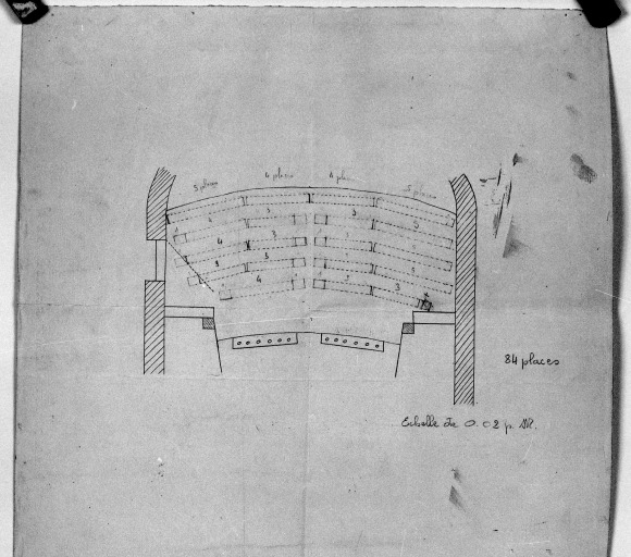 Plan de la scène et du parterre.