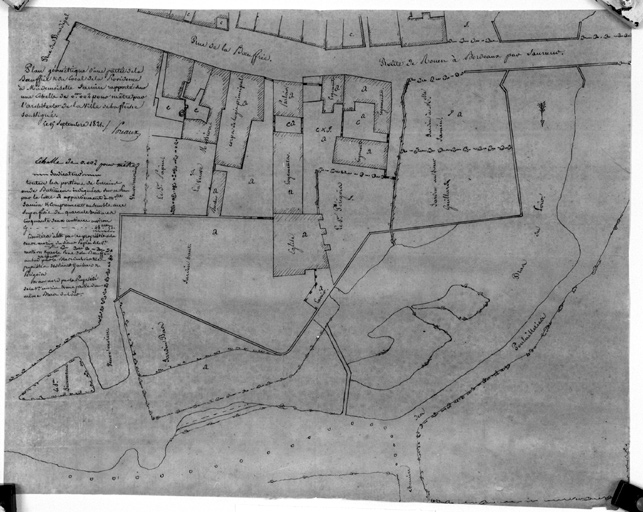 Plan de masse, par Poreaux, 1821