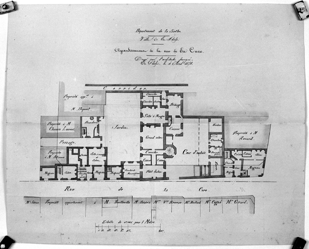 Plan du rez-de-chaussée.