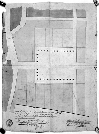 Plan de la place de la Libération.