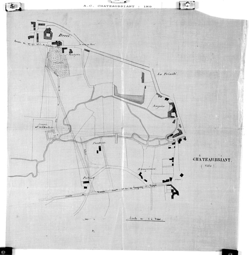 Projet d'abattoir, plan de situation.