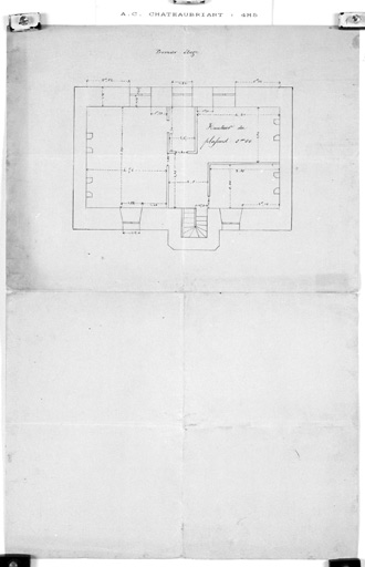 25, rue de Couéré, plan du premier étage.
