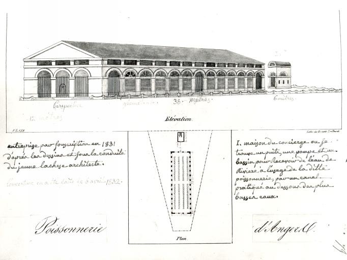 Plan et élévation ; 1831.